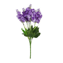 Bouquet de 12 fleurs de jacinthe artificielles violettes en vrac