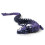 Statuetta di drago cinese, nera e viola, 30 cm, 1 pezzo 1