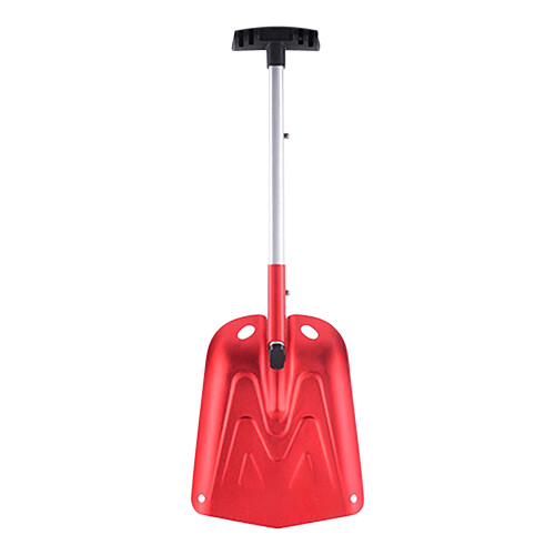 Pá de neve ajustável para carro, 65 cm (25,6 polegadas), vermelha