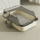 Cat Litter Box High-Sided Semi-Enclosed 14.7611.225.91 1