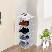 Étagère à chaussures d'angle épaisse, petite, amovible et lavable