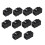 10PCS  CAT5E RJ45 Connector Expansion Coupler Ethernet LAN Network Ethernet Cable Extender 1