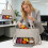 Bolsa térmica feminina para almoço com compartimento para laptop e 1