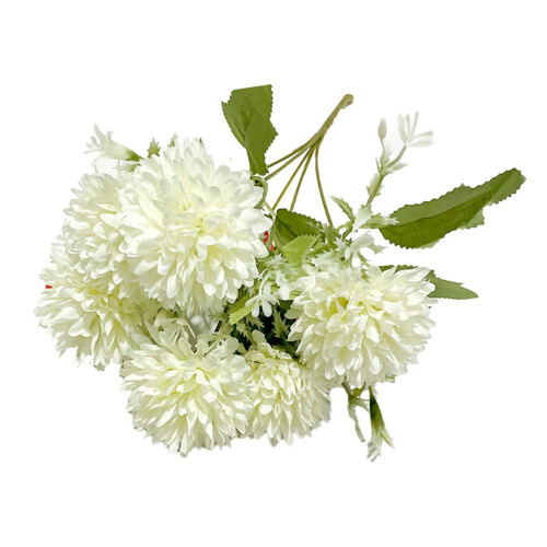 Bouquet di ortensie e crisantemi artificiali da 30 cm (1 pezzo)