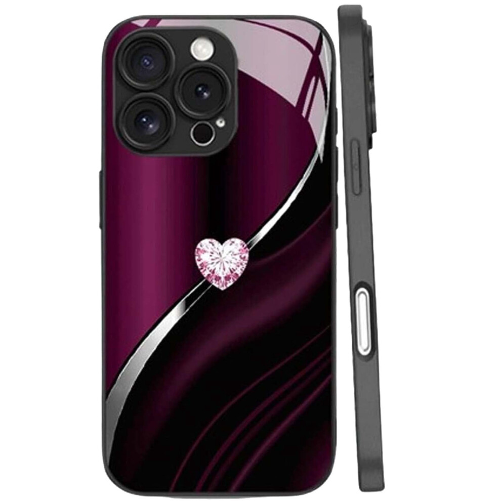 Sparkling Heart Hard Case For Iphone, Double Heart Full 917087892902