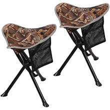 Banqueta dobrável de camping RedSwing, camuflada, pacote com 2 unidades