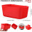 Kippenvoerbak Rood 18oz 26 stuks 1