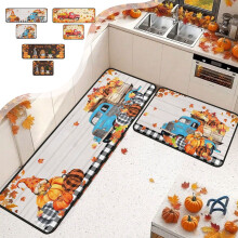 Ensemble de tapis d'automne pour intérieur et extérieur, 40 x 60 cm et 40 x 120 cm