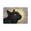 Placa de metal vintage com gato preto para parede, 30x40 cm (12x16 polegadas) 1