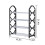 Metal Shoe Rack with Wheels Black 3-Tier 3