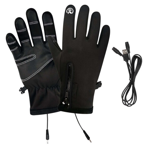 Beheizbare USB-Outdoorhandschuhe mit Touchscreen-Spitzen, 1,5 m Kabel