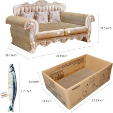 Scratcher Bed for Cats 23 Inch Couch and 17.3 Inch Scratch
