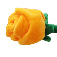 Rosa de pelúcia com haste flexível, buquê de feltro macio, 65 x 10 cm