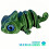 Figura decorativa camaleonte stampata in 3D, multiarticolata e mobile 1