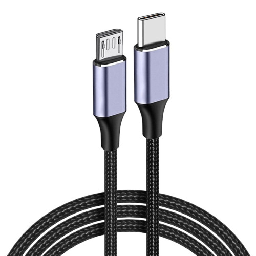 USB-C till USB-A-kabel flätad nylon 2.4A 480Mbps
