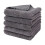 Chiffon de nettoyage en microfibre noir 25 x 25 cm 1