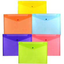 Plastikumschläge mit Druckknopfverschluss, Format Legal (9,75 x 14,5 Zoll).