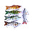 Fishing Lures Hard Bait 6-Segment Swimbait 3