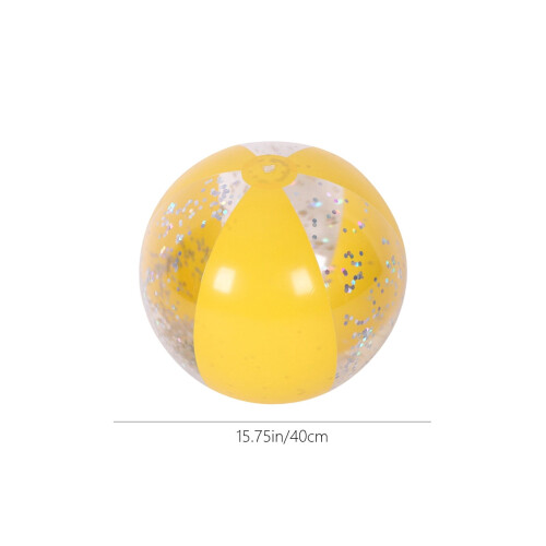 Glitzernder Strandball mit Goldkonfetti (1 Stück)
