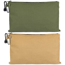 Sac à outils en toile résistante à l'eau, lot de 2 avec fermeture éclair et