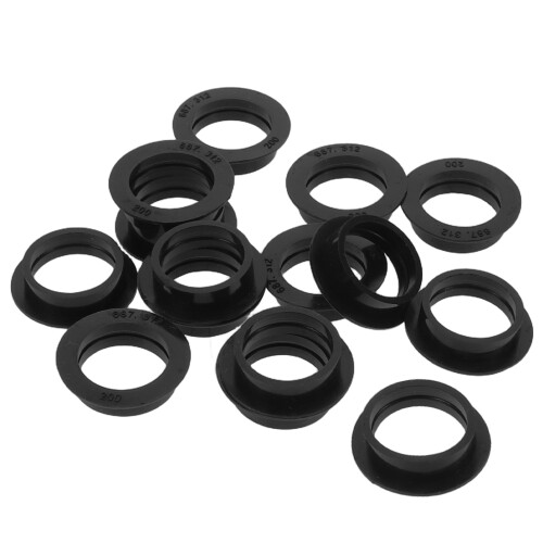 Fáinne Páirceála Rubar Dubh Uiscedhíonach 15pcs