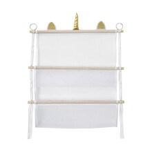 Filet décoratif à 2 niveaux pour peluches, rangement suspendu facile à installer pour enfants
