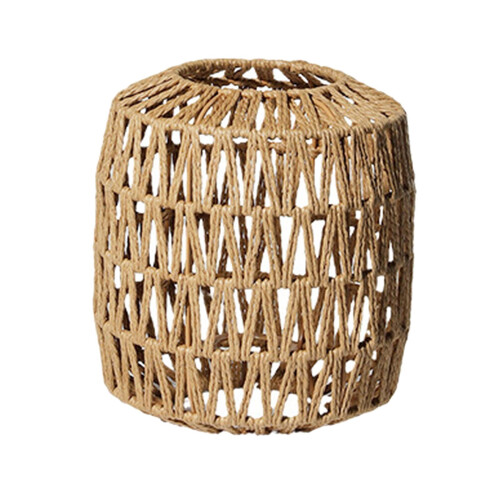 Handwoven Rattan Pendant Light Shade E27 Khaki 1