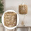 Handwoven Rattan Pendant Light Shade E27 Khaki 4