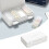 Plastic Organizer Box with 24 Fixed Compartments White 1