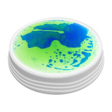 Regenbogen-Bodenmatte mit LED-Beleuchtung, Balancestein, Sensorisches Integrationstraining, Spielzeug, Wassermatte für Kinder, Blau-Grün