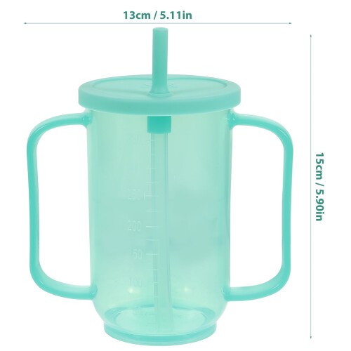 Spill-Proof Cups for Adults with Disabilities, Light Green 1