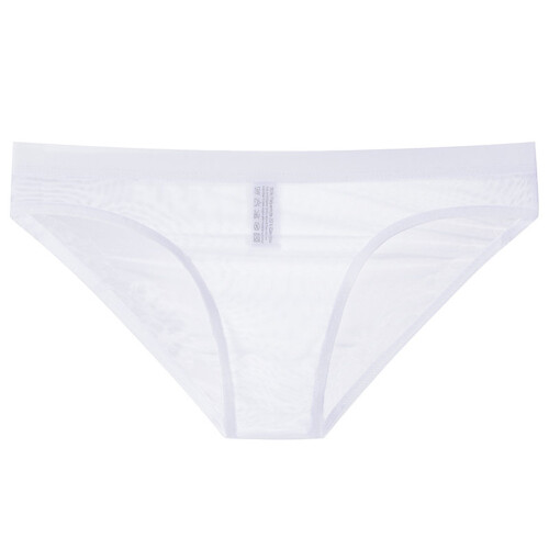 Cueca triangular masculina de cintura baixa em malha respirável 1