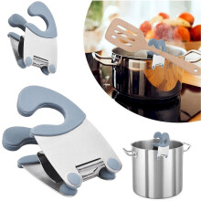 Löffelhalterclip aus Edelstahl, 1 Stück, 2 x 3 Zoll