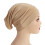 Forhåndsbundet turbanhette for kvinner - Myk bomull, elastisk, beige 1