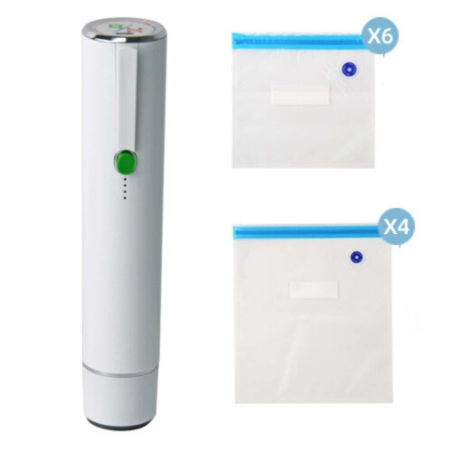 Machine à emballer sous vide portable avec 10 sacs réutilisables