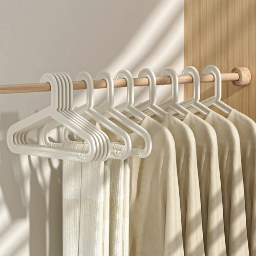 Cabides de plástico antiderrapantes para roupas pesadas (pacote com 10) 2