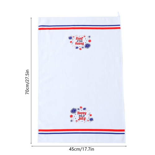 Polyester dish drying towel Independence Day themed 2