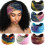 Ensemble de 6 bandeaux bohèmes chics, turbans doux tie-dye 1