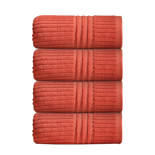 Ensemble de serviettes de bain en polyester doux et absorbant, 4 pièces 1