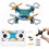 Mini drone para iniciantes com LED e rotação de 360 1
