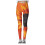 Naadloze, bedrukte legging met hoge taille, enkellengte 6