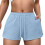 Damen-Pyjamashorts aus Waffelstrick mit Taschen 1