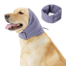 Paraorecchie calmanti per cani e gilet con cappuccio Thunder, viola, taglia M