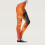 Naadloze, bedrukte legging met hoge taille, enkellengte 4