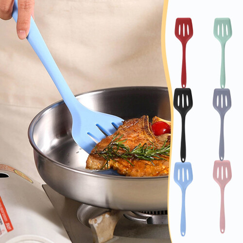 Espátula de silicone vazada de 30 cm (12 polegadas), pacote com 2 unidades.