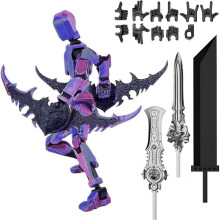 T13Titan Actionfigurset – Ledad robotleksak, 3D