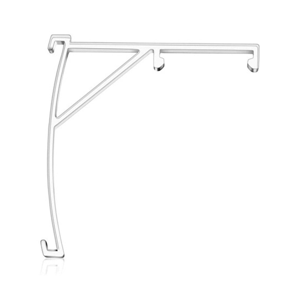 Bydot 3.5In Valance Clips Window Blind Clip Clear Plastic Universal Hidden Retainer Clip For Vertical Blind Valances 9496895090911