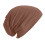 Turbante da donna in cotone pre-annodato, marrone 1