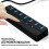Hub USB 3.0 de 7 puertos con adaptador de corriente y cable de 30 cm. 7