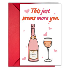Valentine's Day Greeting Card with Envelope Heart Design
